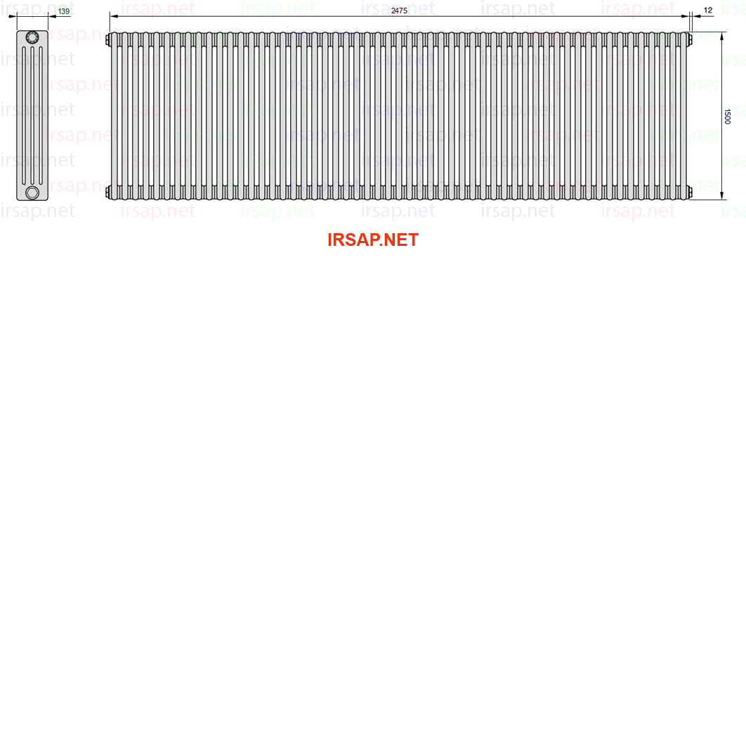 Радиатор IRSAP Tesi 41500/55 T23 CL 01